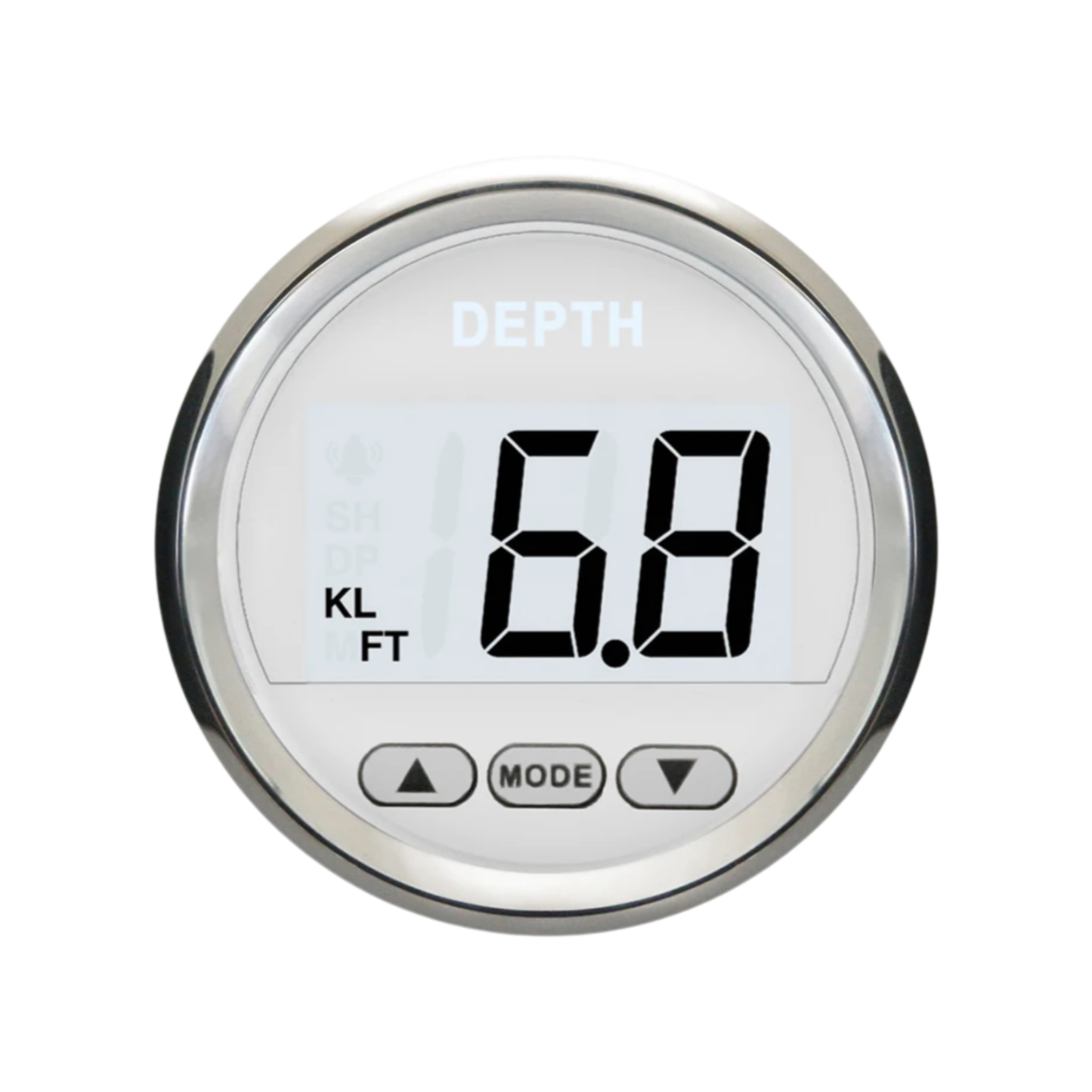 52mm WS Digital Depth Indicator for Boats and Yachts