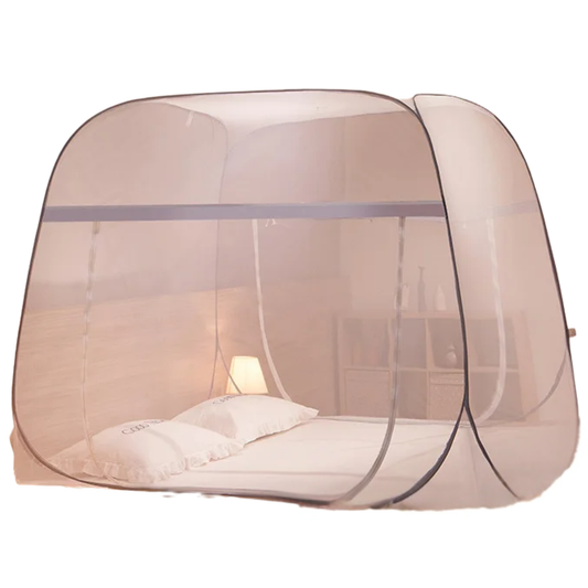 Portable Anti Mosquito Bed Net 120x200 Blue Zipper Doors