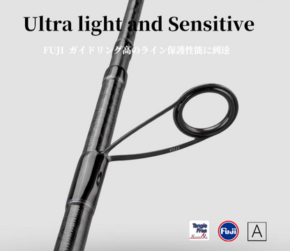 Portable 2.08m Travel Spinning Fishing Rod