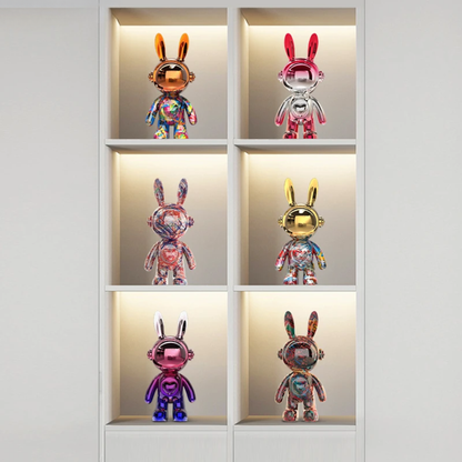 Modern Robot Rabbit Statue Home Decoration