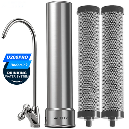 5-in-1 Stainless Steel Under Sink Drinking Water Filter with Faucet