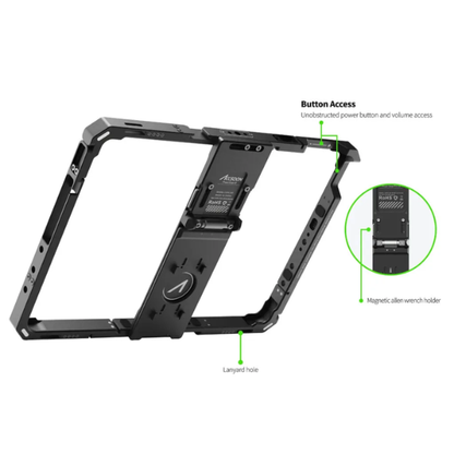 Portable iPad Protective Cage for Live Streaming Monitor