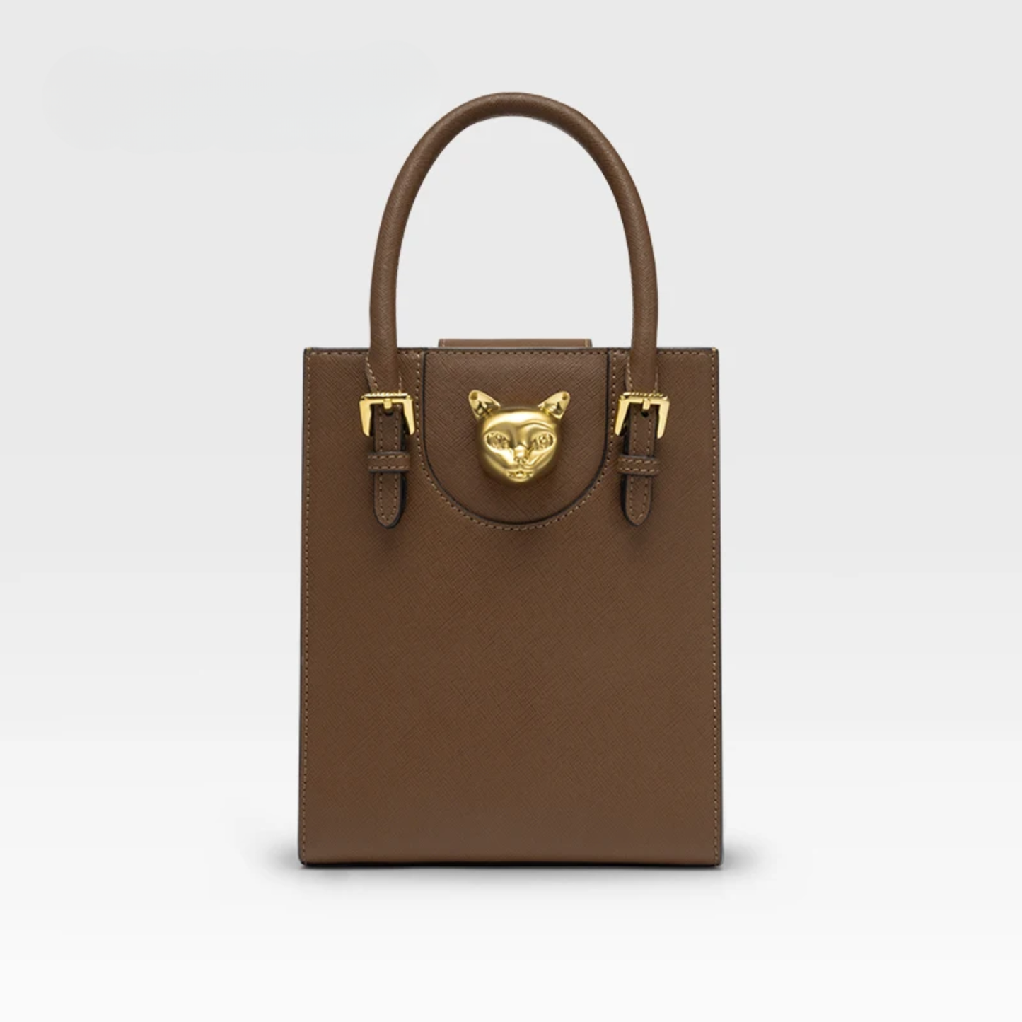 Classic Brown Mini Shoulder Tote Bag