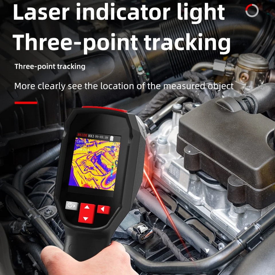 Smart Handheld Thermal Imager with Rechargeable Battery and Clear Display