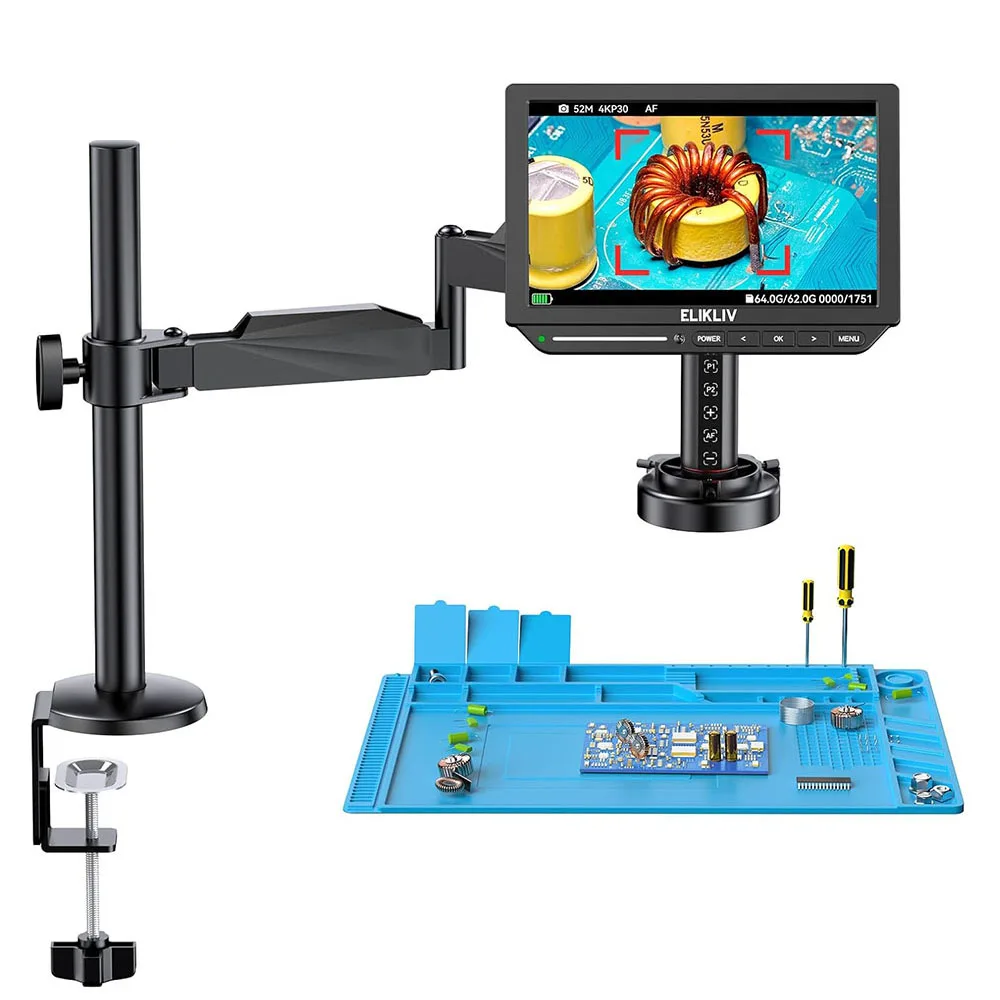 10.1 4K HDMI Autofocus Soldering Microscope 2000X
