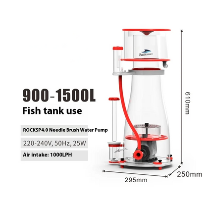 Quiet Large-Tank Protein Skimmer for Marine Aquariums up to 800L