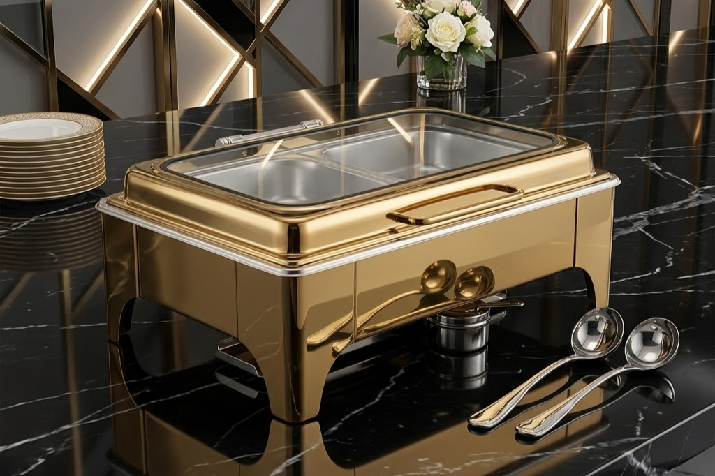 9L Flip Top Food Warmer Buffet Server Stainless Steel