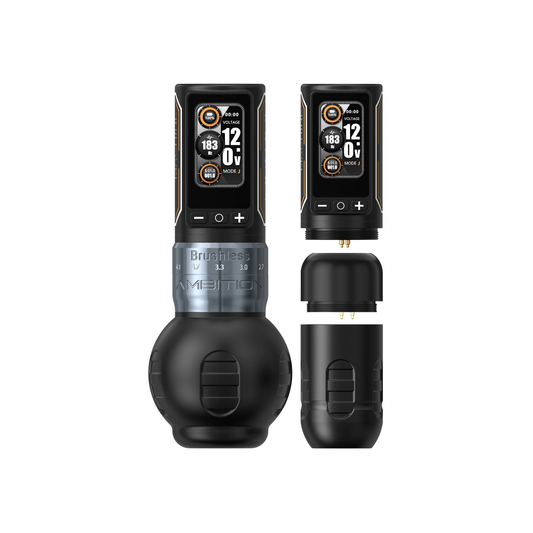 Wireless Tattoo Pen Silver Dual Battery 280