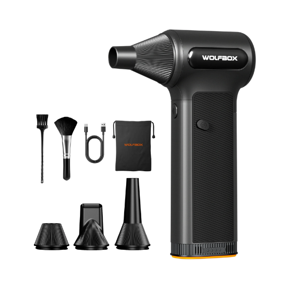 Portable Cordless Air Duster Blower 3-Speed 4 Nozzles