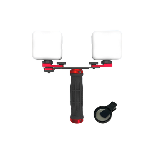 Mobile LED Light Polarizing Kit for Nail Macro Shots