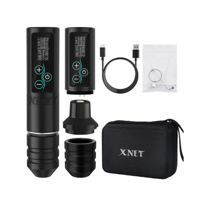 Cordless Tattoo Pen Kit 2400mAh Brushless Motor with Display