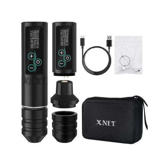 Cordless Tattoo Pen Kit 2400mAh Brushless Motor with Display
