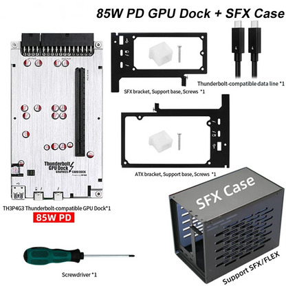 Mini SFX PC Case with Integrated Dock Docking Hub