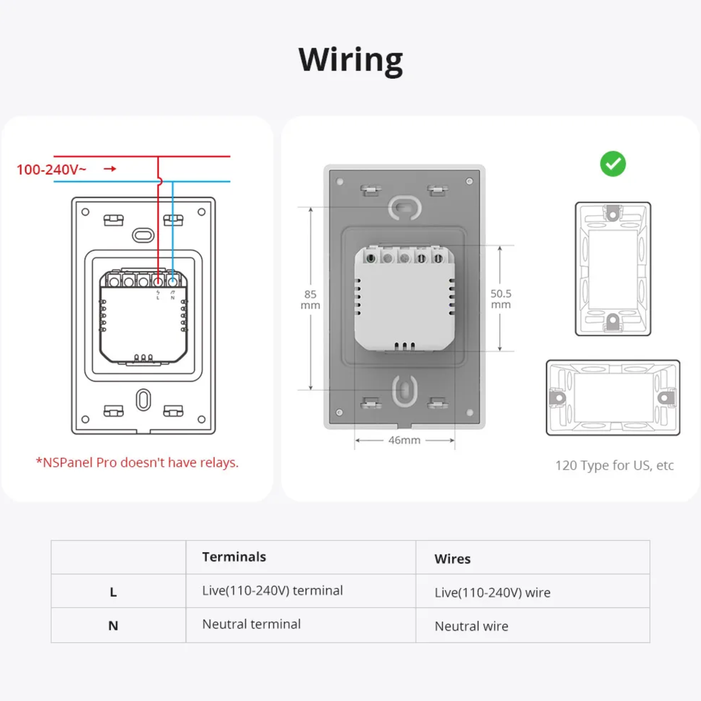 NSPanel 120PW Smart Home Display for Google Home