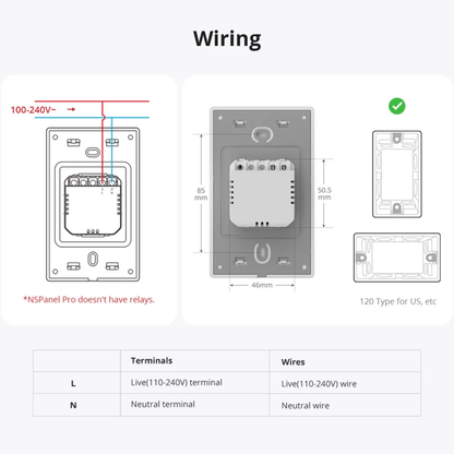 NSPanel 120PW Smart Home Display for Google Home