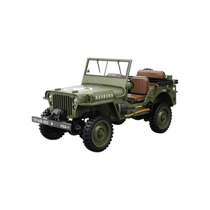 4WD Remote Control Military Crawler Truck Green