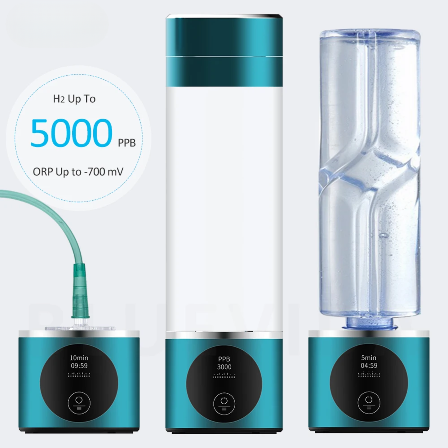 Portable Hydrogen Water Bottle with Inhaler