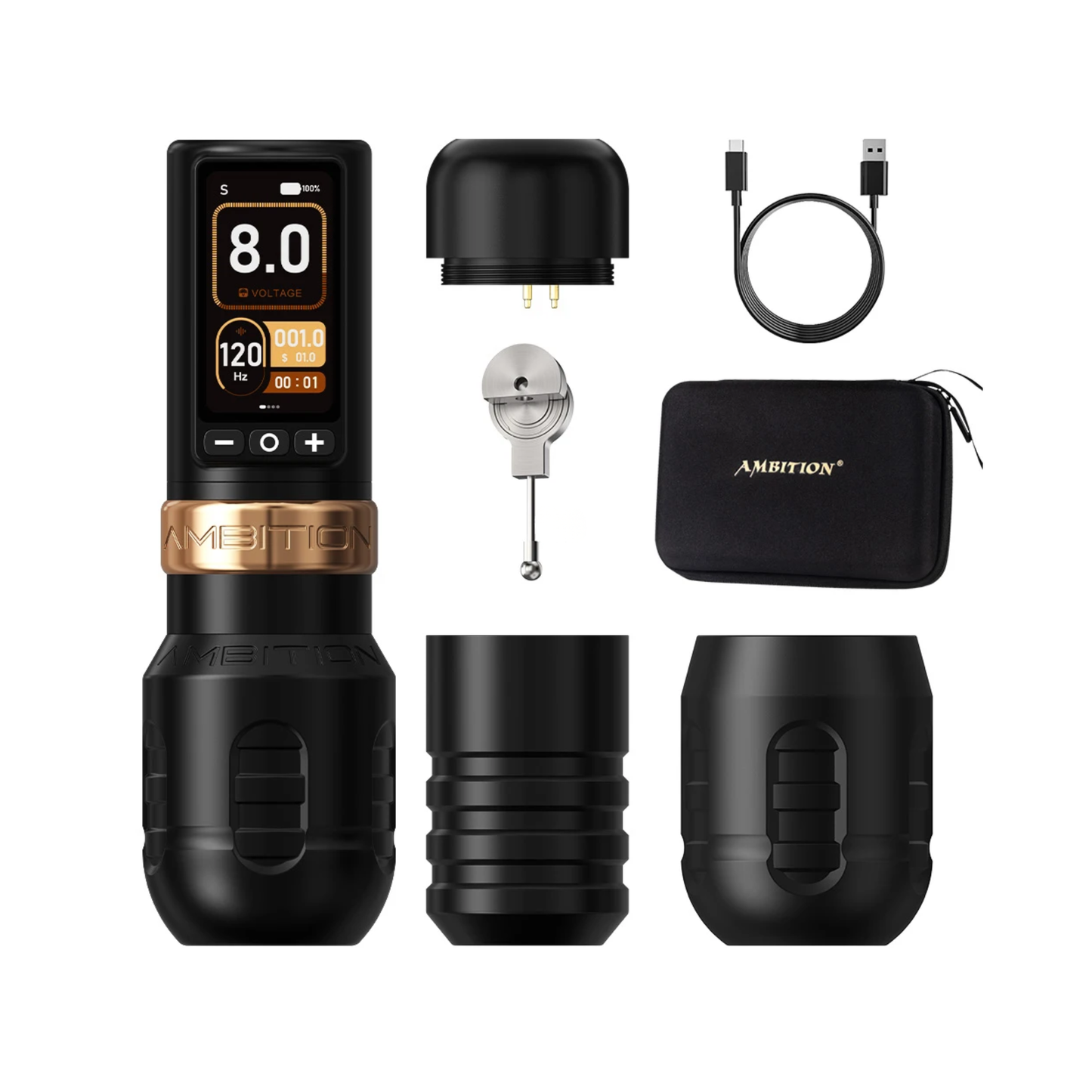 Gold Torden Max Tattoo Machine Brushless Motor Pen
