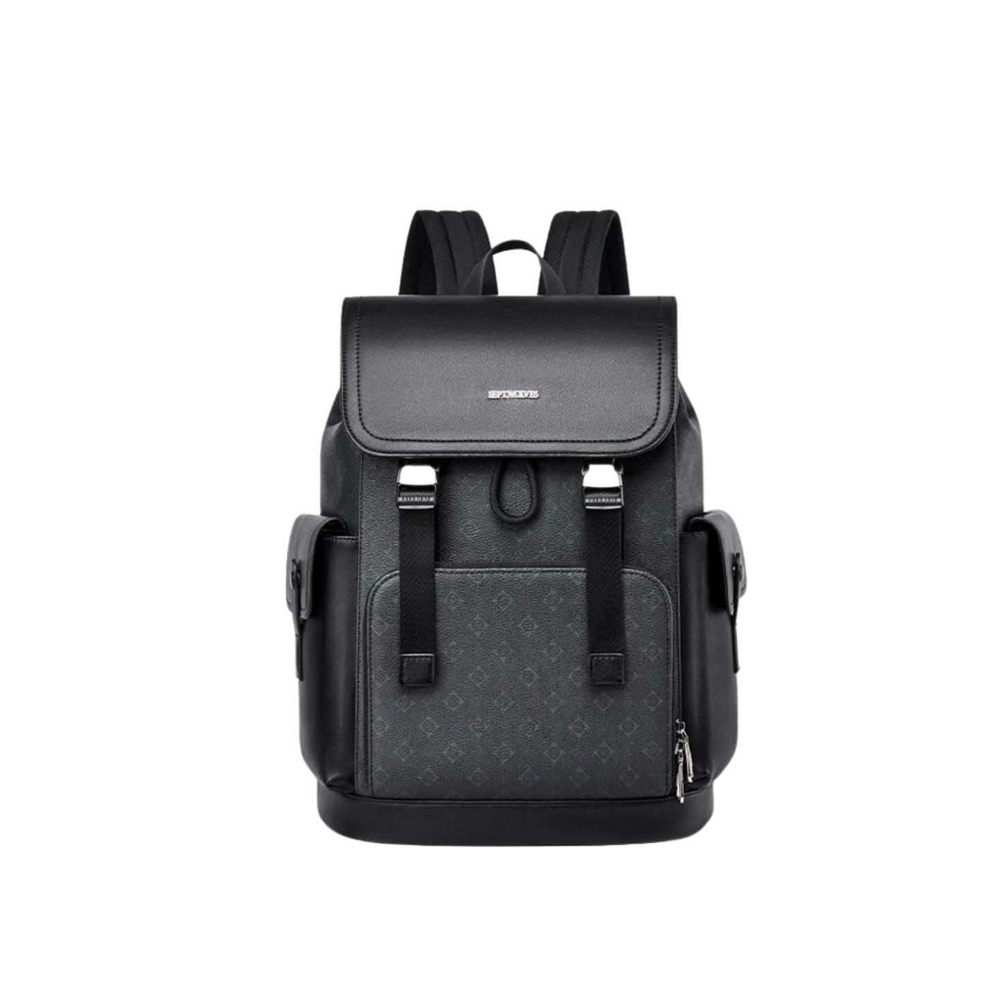 Waterproof Leather Business Backpack with Laptop Compartment 18L