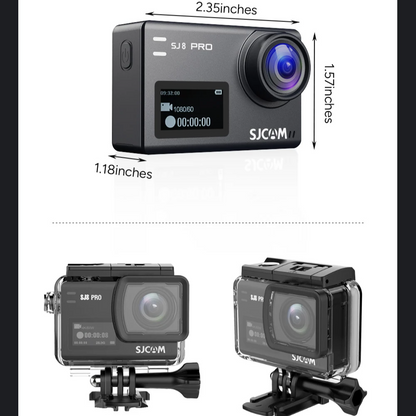 Waterproof 4K Action Camera with Anti-Shake and 5G WiFi