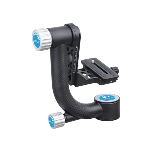 Heavy-Duty Carbon Fiber Gimbal Tripod Head for Birdwatching