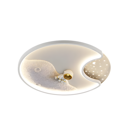 40cm White Astronaut LED Ceiling Light Surface Mount