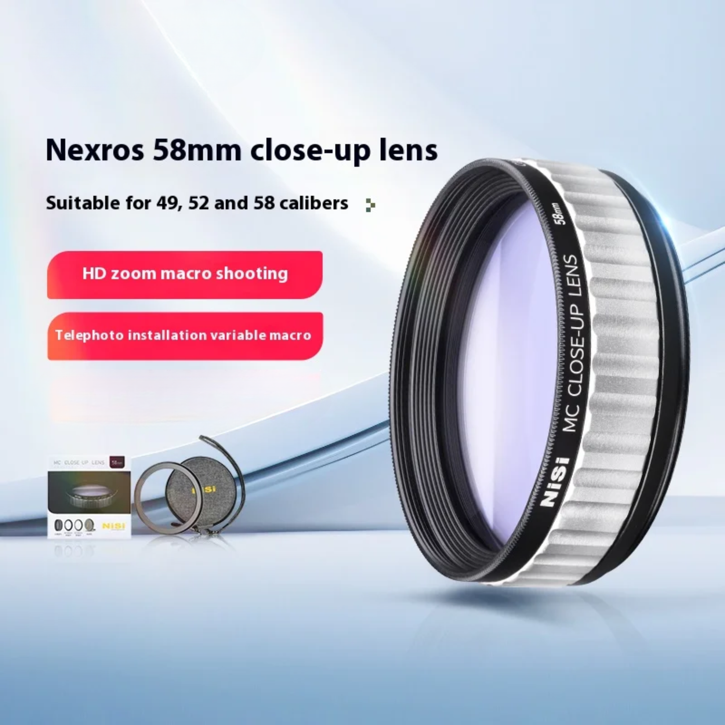 58mm Close Up Macro Lens Camera Photography Filter
