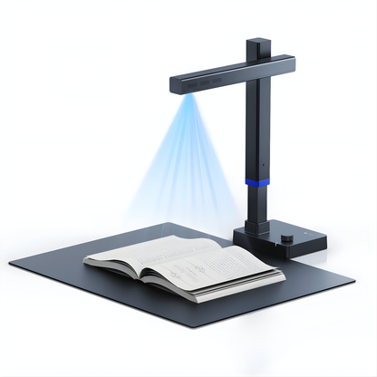 Portable 13MP Book and Document Scanner with Curve Flattening