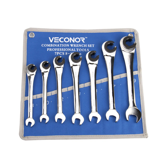 7-Piece Ratchet Flare Nut Wrench Set Multitools