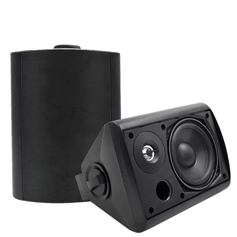 Black Outdoor Wired Patio Speakers 2PCS 300W