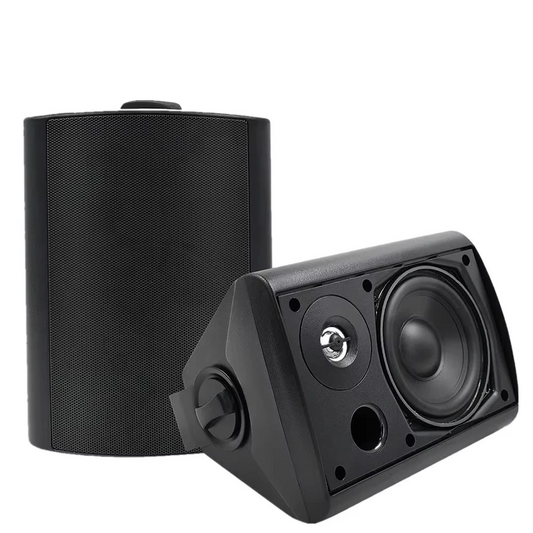 Black Outdoor Wired Patio Speakers 2PCS 300W
