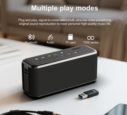 Rechargeable 100W Bluetooth Speaker with USB TF and AUX