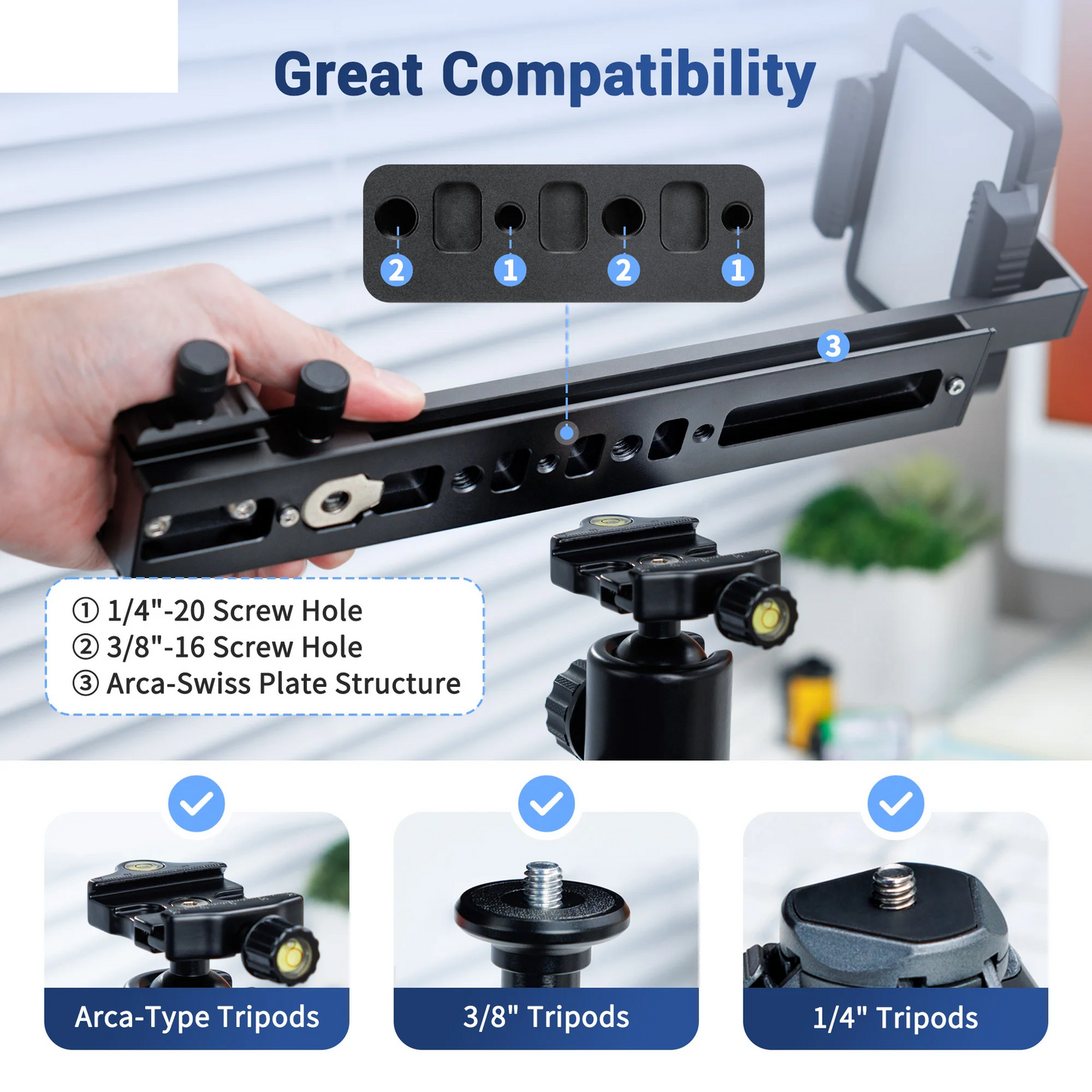 Portable Film Digitizing Adapter Set for 35mm and 120mm Film