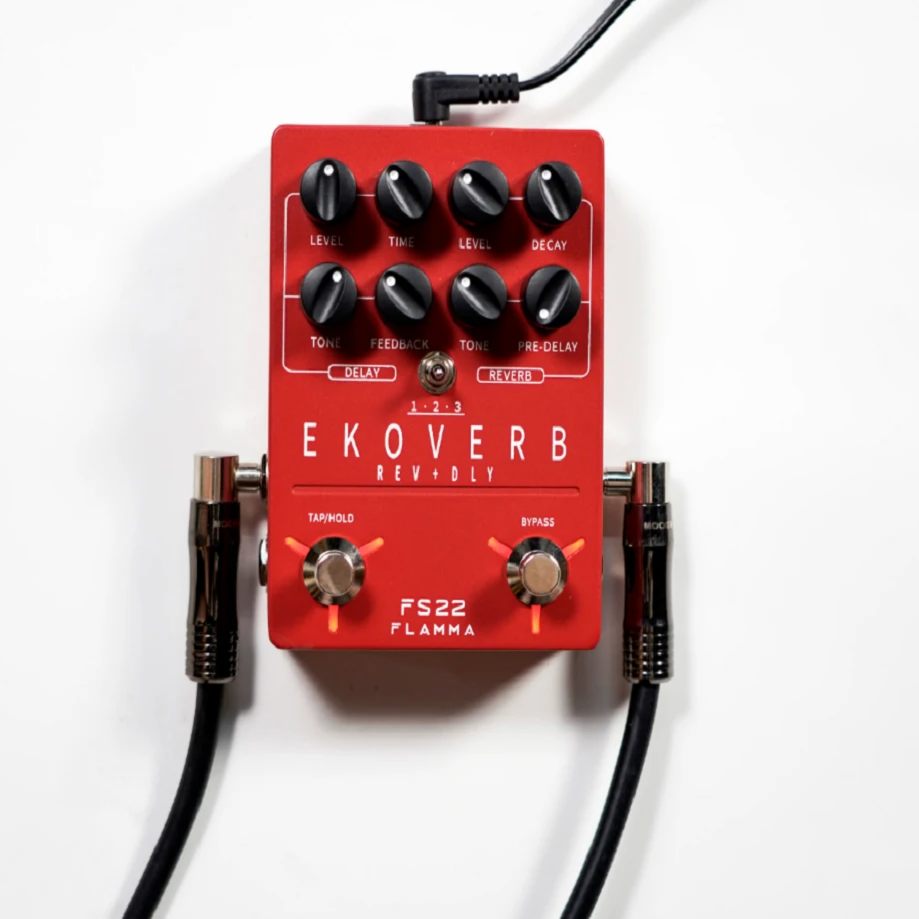 Dual Reverb Delay Pedal with Freeze and Trail Function