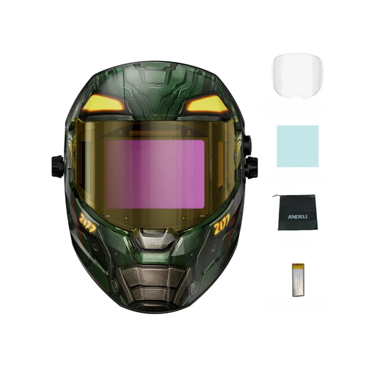 Auto Darkening Welding Helmet Rechargeable Battery Powered
