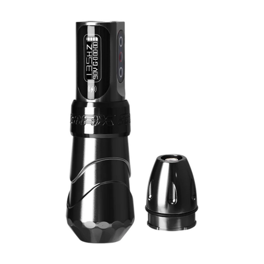 Glossy Black Cordless Tattoo Machine Pen for Smooth Shading