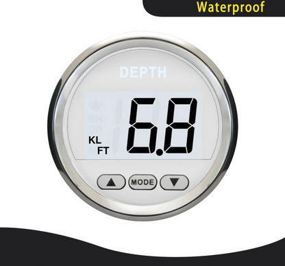 52mm WS Digital Depth Indicator for Boats and Yachts