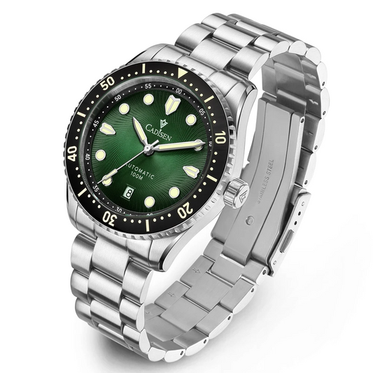 Men’s Automatic Watch Sapphire Crystal 100M Waterproof Green