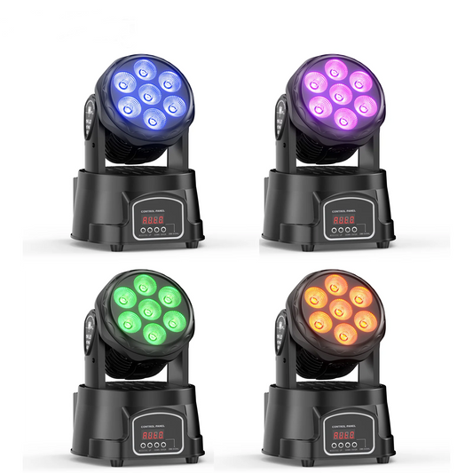 4 Piece 50W Moving Head RGBW LED Stage Lights with DMX