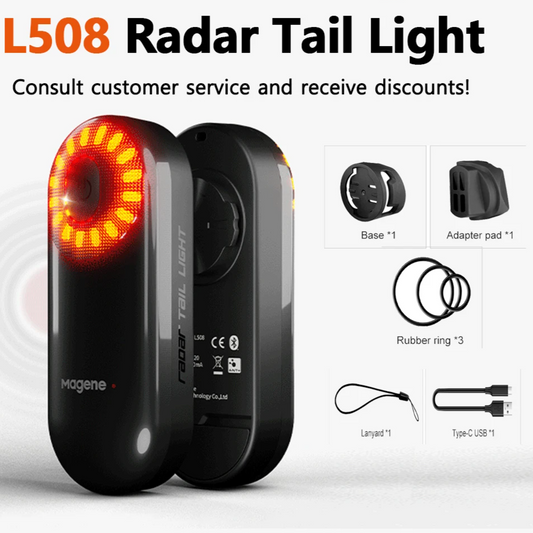 L508 Bicycle Radar Tail Light Waterproof Rechargeable LED