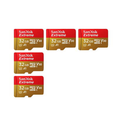 32GB Micro SDXC Memory Card 5 Pack High Speed