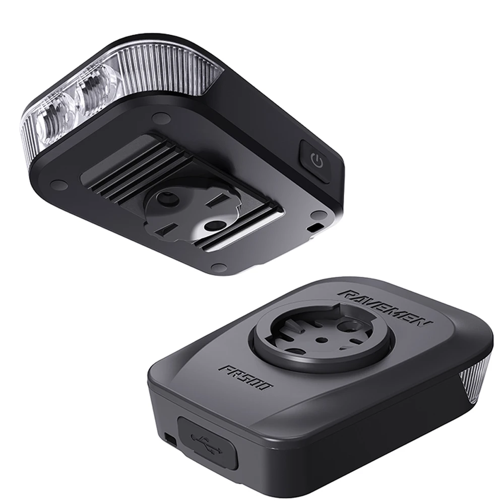 USB Rechargeable 600LM Bike Light GPS Mount Safety Light Black