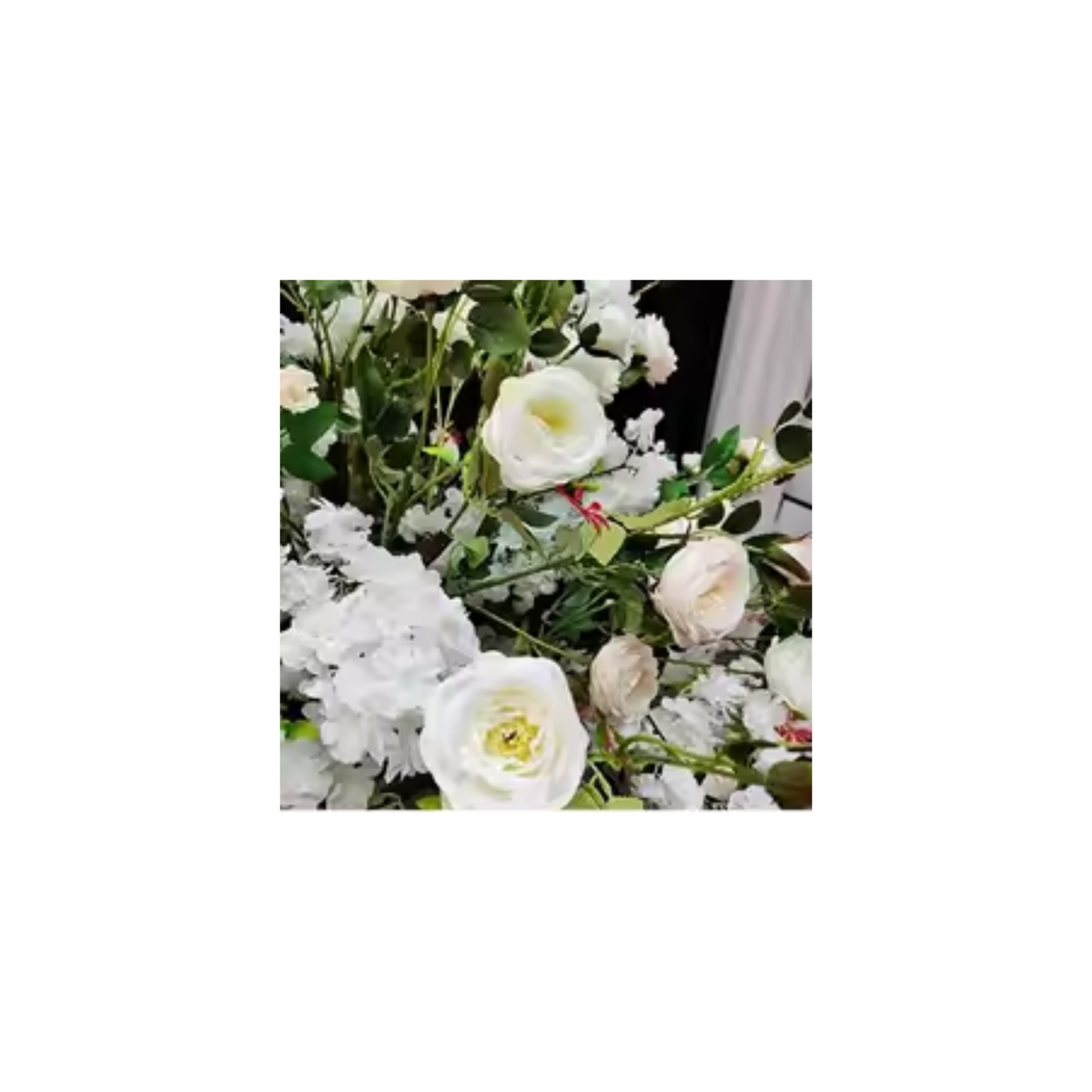Tea White Champagne Sakura Artificial Flower Tree Decor