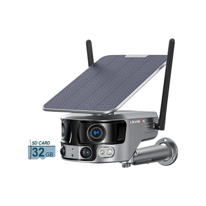 4K WiFi Solar Security Camera with 32GB Storage