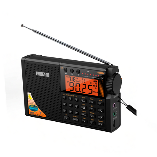 Rechargeable Portable Radio Bluetooth MP3 Player and Torch