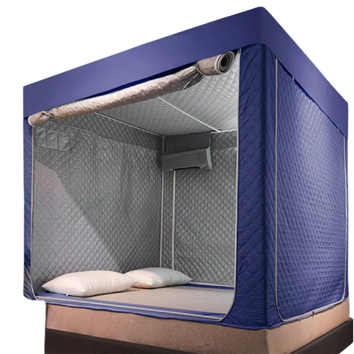 Upgraded Warm Bed Tent 90x190 Grey 5 Side Frame