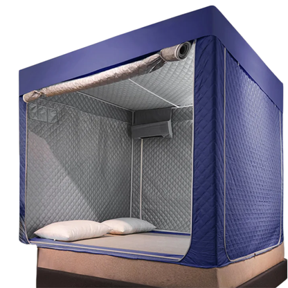 Upgraded Warm Bed Tent 90x190 Grey 5 Side Frame