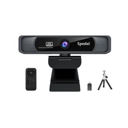 4K HD Webcam 120° Wide Angle with Microphone