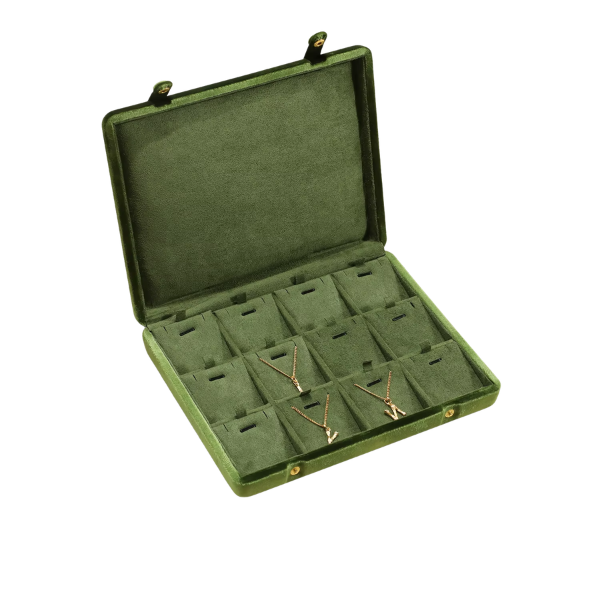Large Velvet Jewellery Organiser Case for Collectors