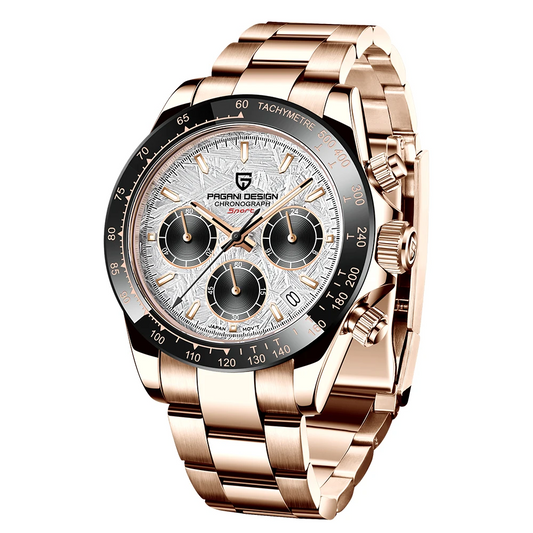 Men’s Watch Steel Gold White Dial